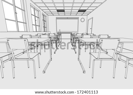 Classroom Sketch Stock Photos, Images, & Pictures | Shutterstock