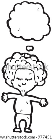 Stock Images similar to ID 95968858 - cartoon frizzy hair boy