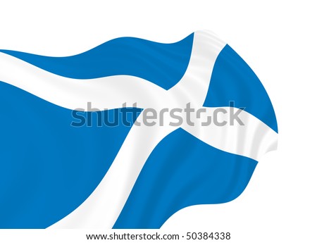 Scottish Flag Waving Stock Photos Images Pictures Shutterstock