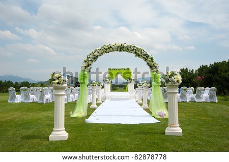 Order arrangement ceremony flowers wedding