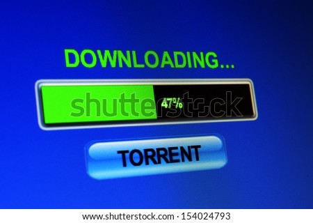 Download torrent - stock photo