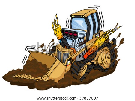 Cartoon Bulldozer Stock Photos, Images, & Pictures | Shutterstock