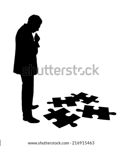 confused silhouette confused silhouette