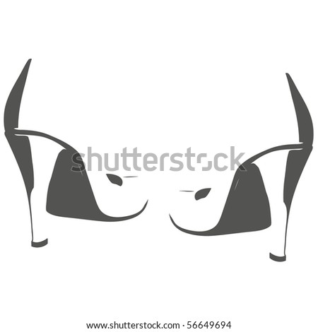 vector pair of shoes - stock vector