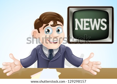 Stock Images similar to ID 227401588 - news anchor journalist...