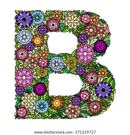 Letter B Made Of Flowers Stock Photos, Images, & Pictures | Shutterstock