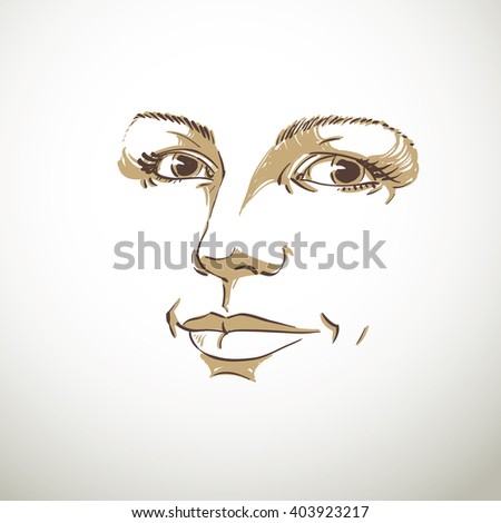 Drawn Lips Outline Stock Photos, Images, & Pictures | Shutterstock