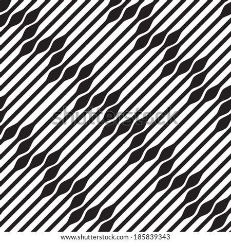 Abstract geometric background pattern, black and white - stock vector