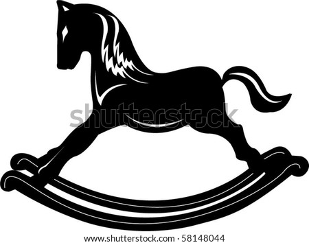 how to draw a rocking horse