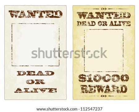 Wanted Dead Or Alive Template For Word