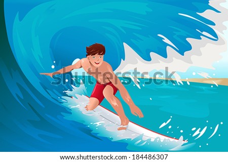 Cartoon surfing Stock Photos, Images, & Pictures | Shutterstock