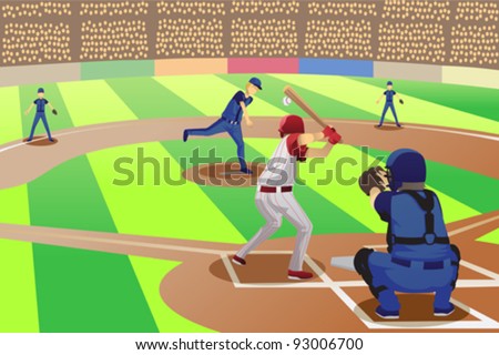 Baseball cartoon Stock Photos, Images, & Pictures | Shutterstock