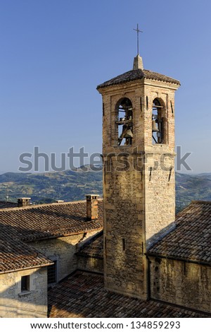 St Francis church, San Marino, Republic of San Marino, Europe - stock ...