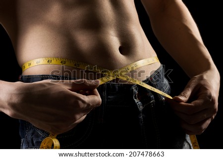 Muscular Man Calling On Cell Phone Stock Photo - Image of 