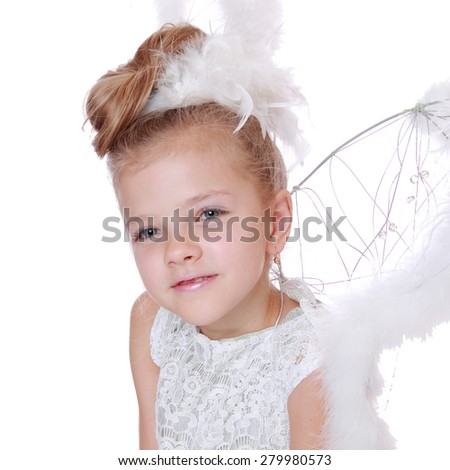 <b>...</b> angel wings on Holiday theme/Portrait of <b>Angel little</b> girl posing - stock-photo-beautiful-young-girl-wearing-angel-wings-on-holiday-theme-portrait-of-angel-little-girl-posing-on-279980573