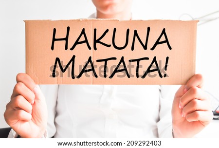 Hakuna Matata Text