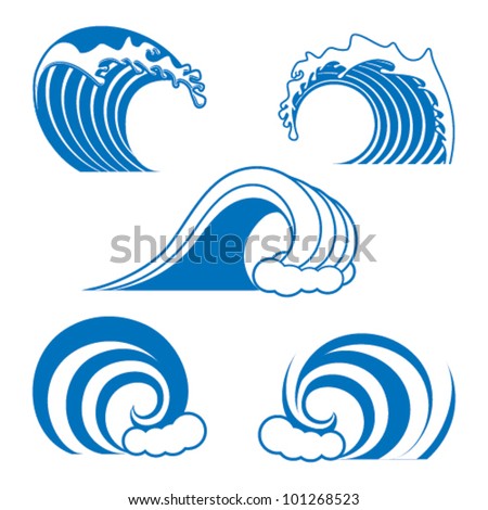 Ocean Waves Vector Stock Photos, Images, & Pictures | Shutterstock