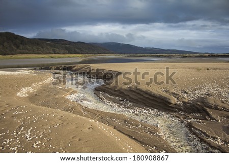 Southwick Water estuary, Mersehead Sands, RSPB Mersehead Nature 