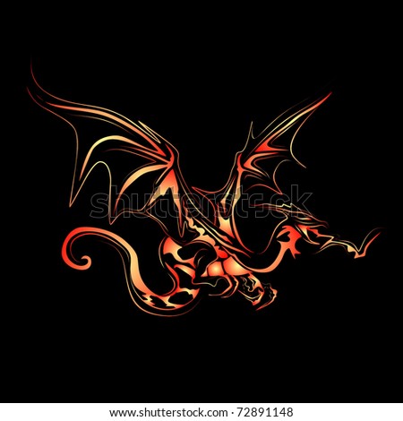 If I were a dragon ... I would look like this .. - Page 19 Stock-vector-red-dragon-vector-72891148