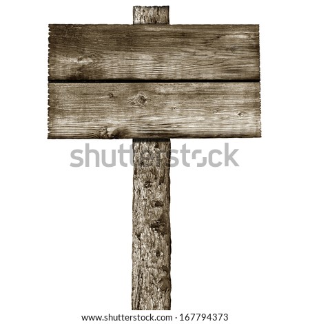 wooden sign on stock sign white a  posts wood rustic background isolated  a  with post photo