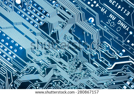 abstract vector background with high tech circuit - stock ...