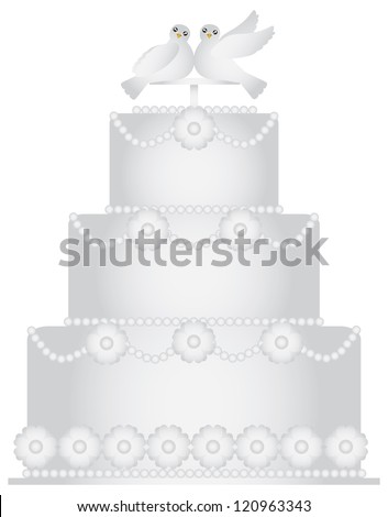Tiered wedding cake step decoration stair
