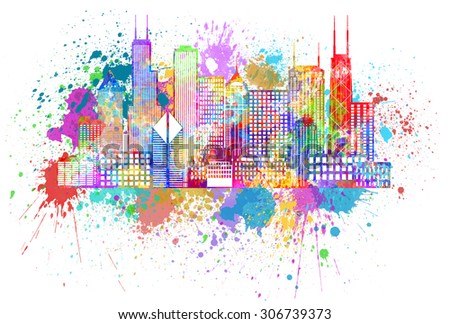 Chicago Skyline Silhouette Stock Photos, Images, & Pictures | Shutterstock