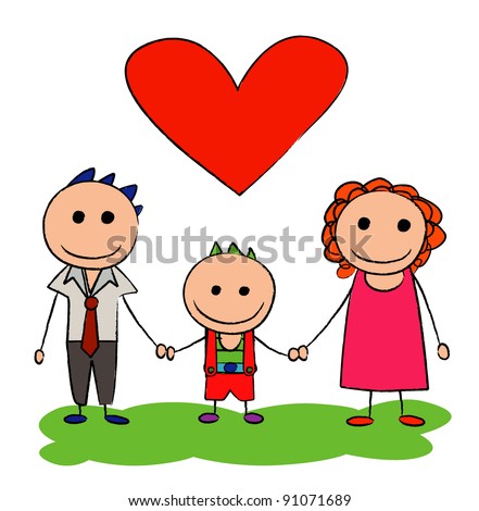 Mother and father cartoon Stock Photos, Images, & Pictures | Shutterstock