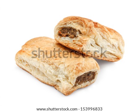 sausage roll baked freshly pair shutterstock