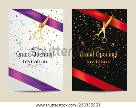 Grand Opening Invitation Card Template