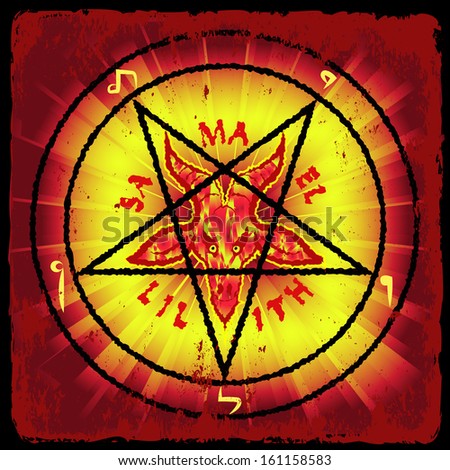 vector satan pentagram symbol baphomet shutterstock isis clip