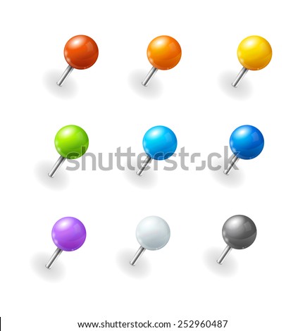 Push-pins Stock Photos, Images, & Pictures | Shutterstock