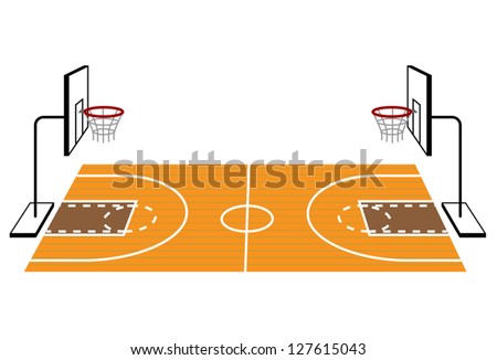 Vector Images, Illustrations and Cliparts: Basketball court | Hqvectors.com