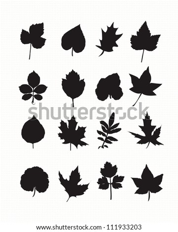 Black leaves vector Free Vector / 4Vector