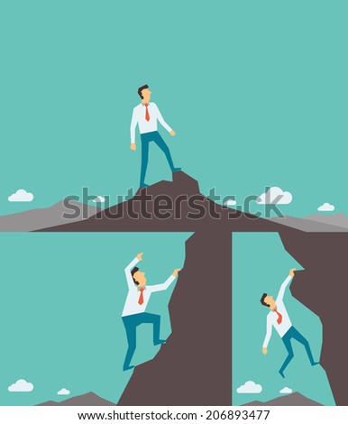 Stock Images similar to ID 26635474 - a cartoon mountain climber who...