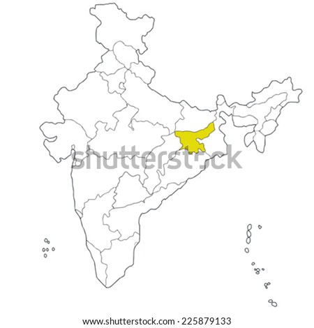 Jharkhand Map Stock Photos, Images, & Pictures | Shutterstock