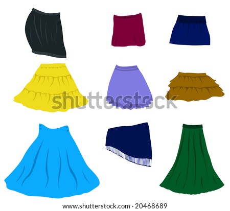 Mini Skirt Stock Vectors & Vector Clip Art | Shutterstock