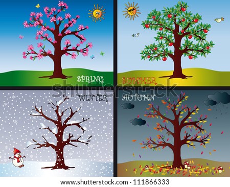 Apple Four Seasons Tree Stock Photos, Images, & Pictures | Shutterstock