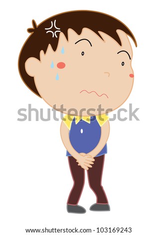 Simple cartoon of a cute boy - EPS VECTOR format also available in my ...