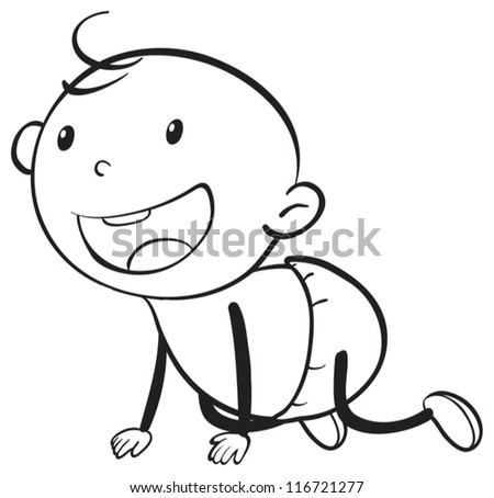 Baby Outline Stock Photos, Images, & Pictures | Shutterstock