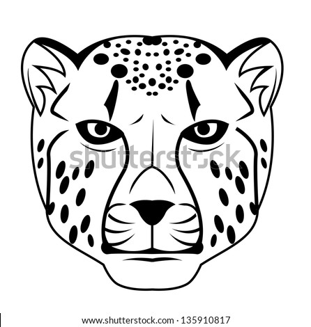 Stock Images similar to ID 121492147 - cheetah simple face