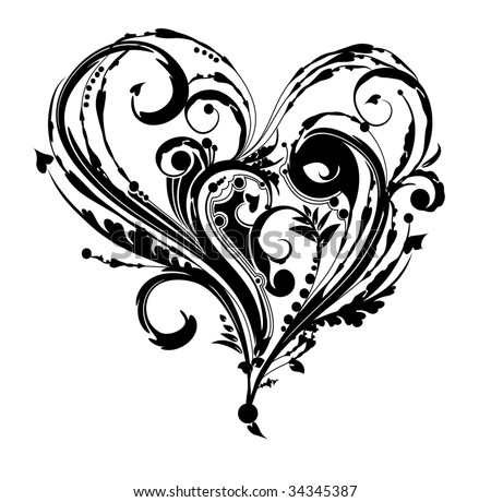 Black And White Heart Stock Photos, Images, & Pictures | Shutterstock