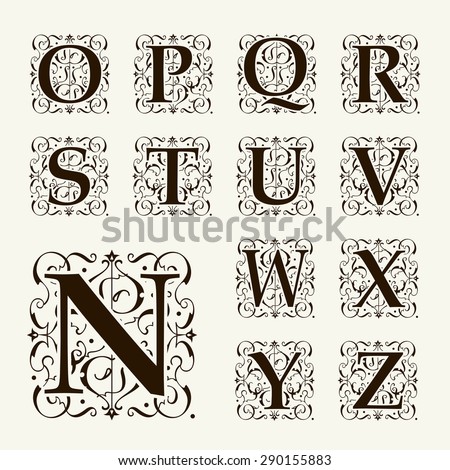 Calligraphy Alphabet Stock Photos, Images, & Pictures | Shutterstock