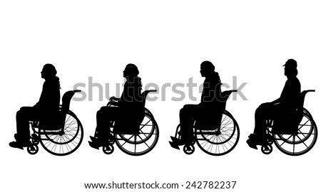 Wheelchair Silhouette Stock Photos, Images, & Pictures | Shutterstock