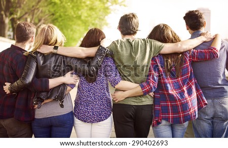 Friends Embrace Stock Photos, Images, & Pictures | Shutterstock