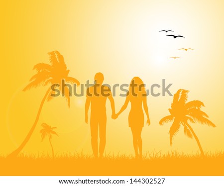 Couple Beach Silhouette Stock Photos, Images, & Pictures | Shutterstock