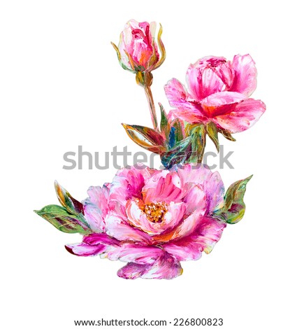 Oil Painting Flowers Stock Photos, Images, & Pictures | Shutterstock
