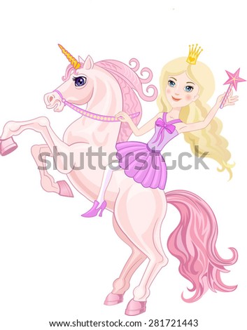 Stock Images similar to ID 80946388 - standing beautiful baby unicorn