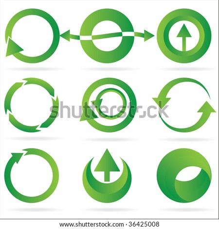Stock Images similar to ID 90999812 - glossy colorful circled arrow...