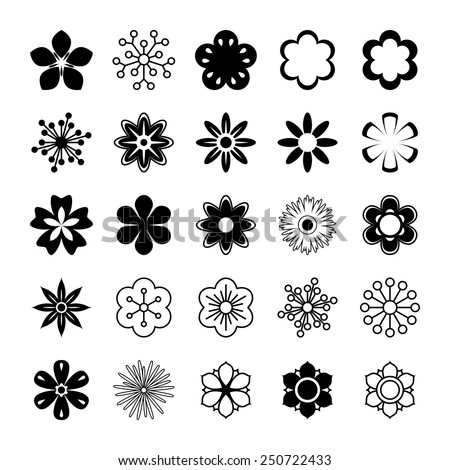 Flower Outline Stock Vectors & Vector Clip Art | Shutterstock